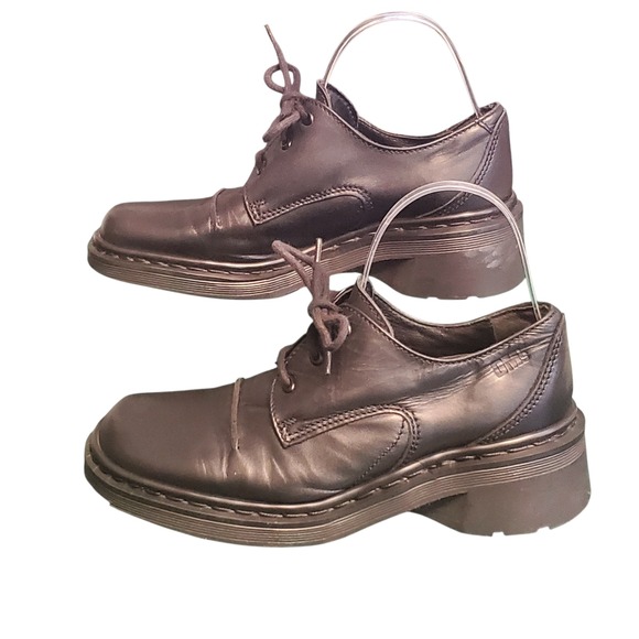 Dr. Martens 9264 Air Cushioned Sole Womens Shoes Black Leather Size 6 ENGLAND - Picture 10 of 15